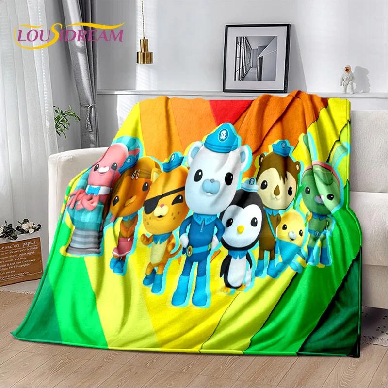 Coperta Bambino Carina The Octonauts Barnacles, Morbida Coperta Plaid per Casa Camera da Letto Letto Divano Picnic Viaggio Ufficio Coperta