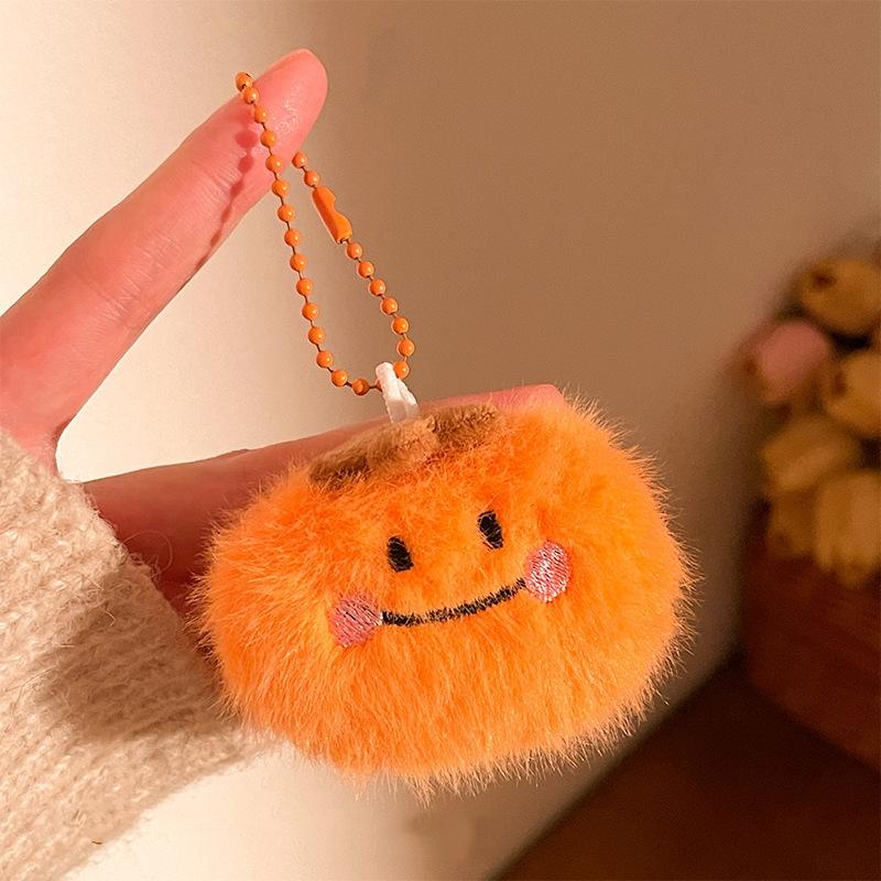 Cartoon  Year Mascot Plush Keychain Cute Creative Red Doll Pendant Backpack Hanging Decorations Accessories  Year Gifts