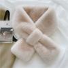 Plush Skin-friendly Solid Color Soft Like Rabbit Fur Warm Clothing Accessories Wind-resistant Scarf Fur Collar