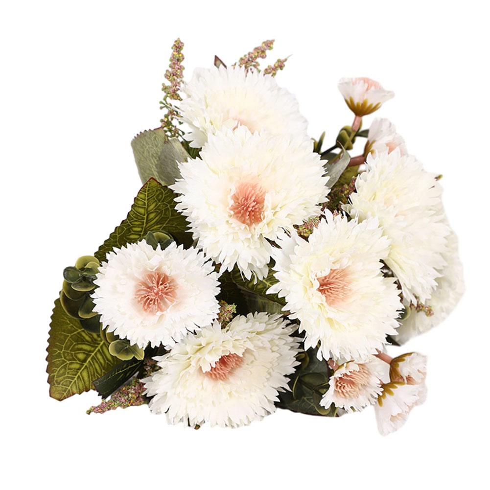 Fragrant Carnation Daisy Sunflower Bouquet Artificial Flower Enhancement