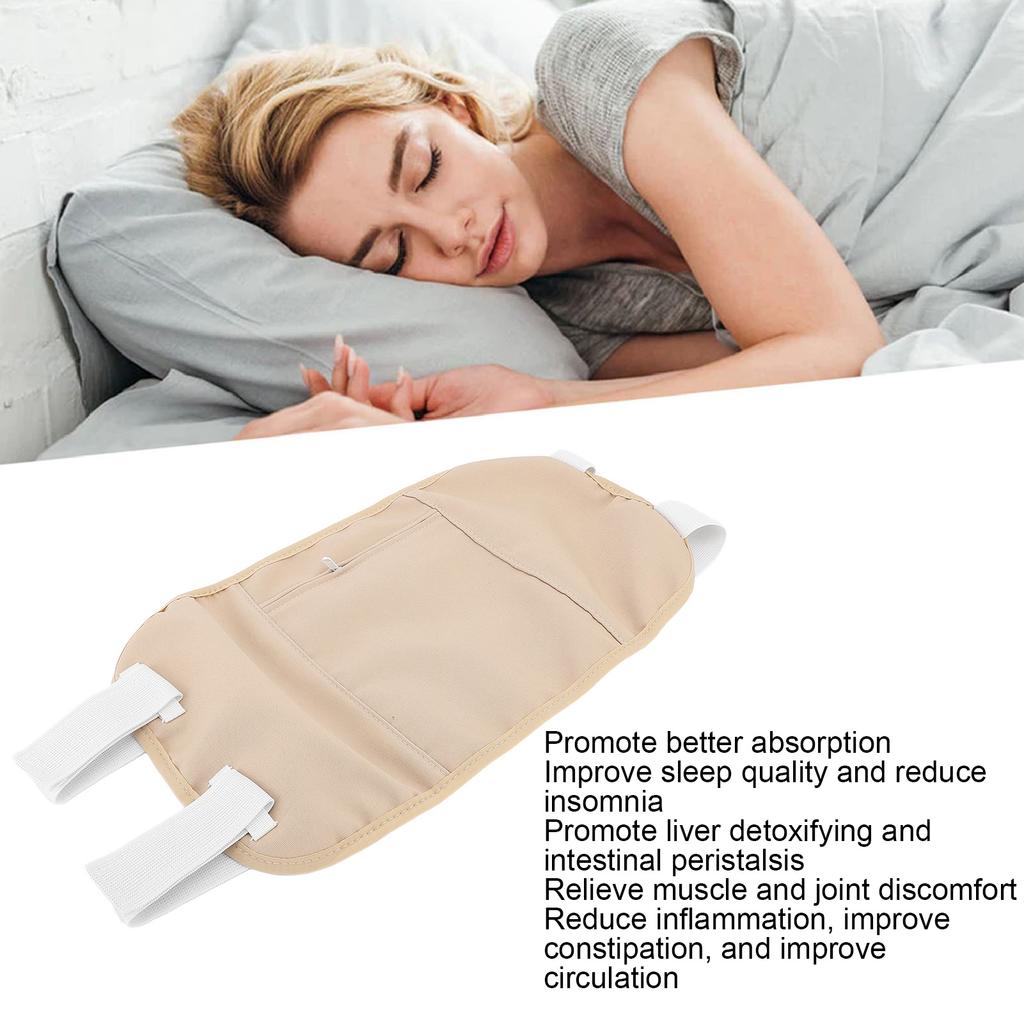 Castor Oil Pack Promote Sleep Adjust Elastic Band Reusable Waist Castor Oil Wrap Hook and Loop Fastener Type