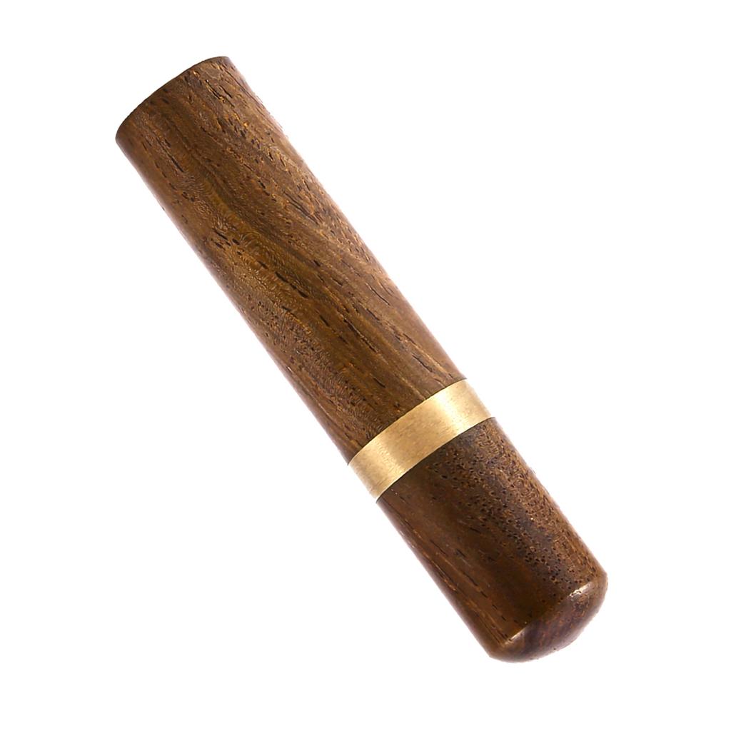 Natural Wood Toothpick Holder Capsule Case Portable Handmade Craft (Blackwood)