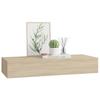 Vidaxl Półka Ścienna Z Szufladą, Kolor Dębu, 60 X 23,5 X 10 Cm, Mdf