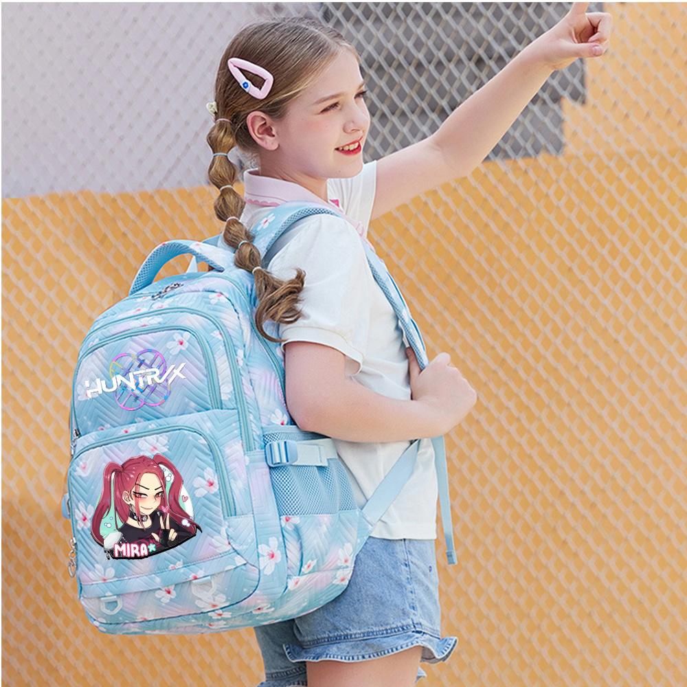 Zaino Carino Stampato K-Pop Zaino per Studente Adolescente per Ragazzo Ragazza Borsa da Scuola Regalo per Bambino Donna Grande Capacità Impermeabile Borsa da Viaggio Mochila