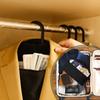 Travel Storage Bag With Hidden Pocket For Clothes And Valuables In Wardrobe Use