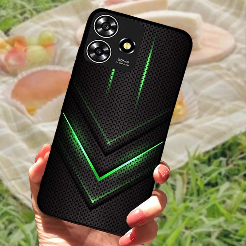 Für ZTE Blade V50 Smart Case Hülle Silikon Weich Marmor Schwarz Bumper Funda Coque für ZTE V50 Design 4G Schutz V50Smart