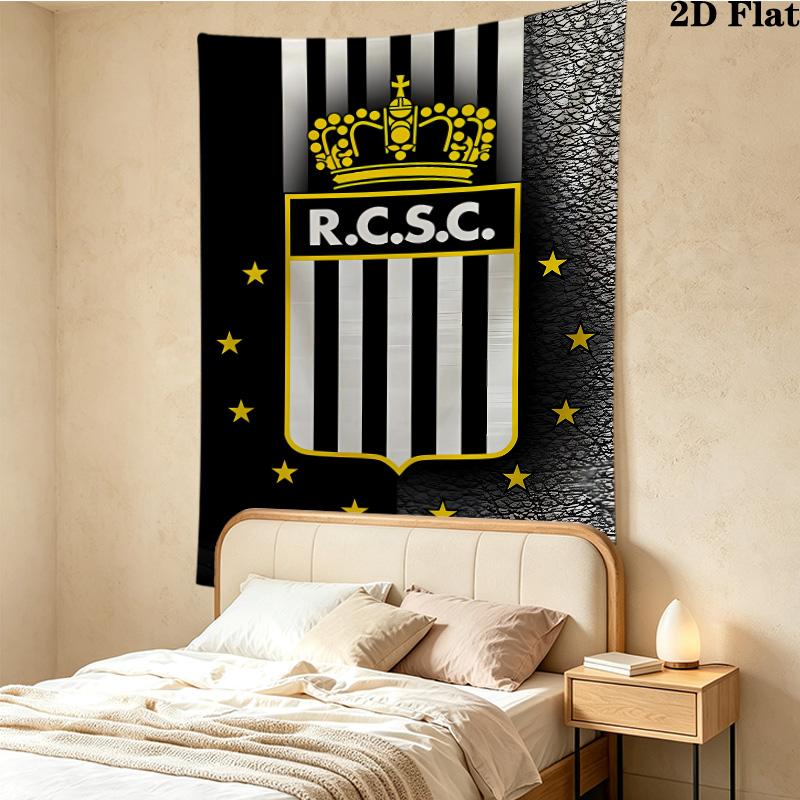 R Charleroi Sc Wall Tapestry Aesthetic Wall Hanging Printed Fabric Blanket Decorative Tapestries For Bedroom Living Room Home Decor