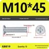 GB819 Zinc-Plated Carbon Steel Phillips Countersunk Screws: M2-M10