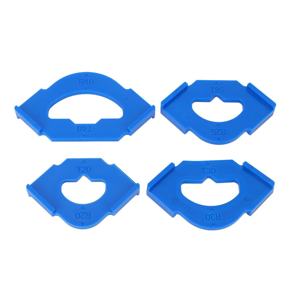 4Pcs Woodworking Round Corner Radius Template Plastic R20T20 R25T25 R30T30 R40T40 Quick Release