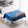 Floral Tablecloth Home Decor Stain Resistant Waterproof Table Decoration Rectangular Kitchen Fireplace Tops