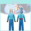 Adorabile Costume Muscoloso Cosplay Genio di Aladdin Per Bambini Morbido Tessuto in Poliestere