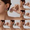 Ethnic Style Bell Tassel Earrings with Shiny Rhinestones for Women