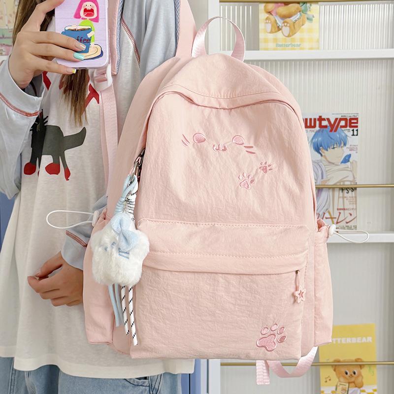 Schoolbag Junior high school student schoolbag is versatile, new lightweight high school student high value backpack backpack large capacity women