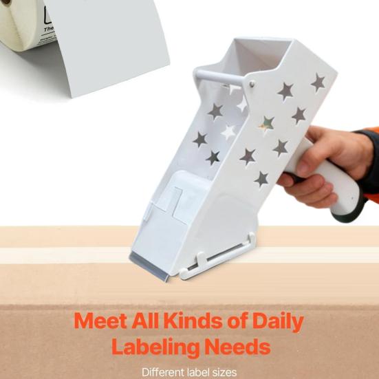 Yousheng Manual Label Applicator Portable Handheld Barcode Sticker Applicator Flat Round Bottle Labeling Machine for 1" 3" Label Core