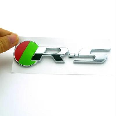 RS Emblem Sticker for XK XF XJ XFR F-Type XJ6 XJS RS Car Boot Rear Badge