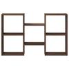 Wall Shelf Brown Oak Look 96 x 18 x 60 cm Engineered Wood