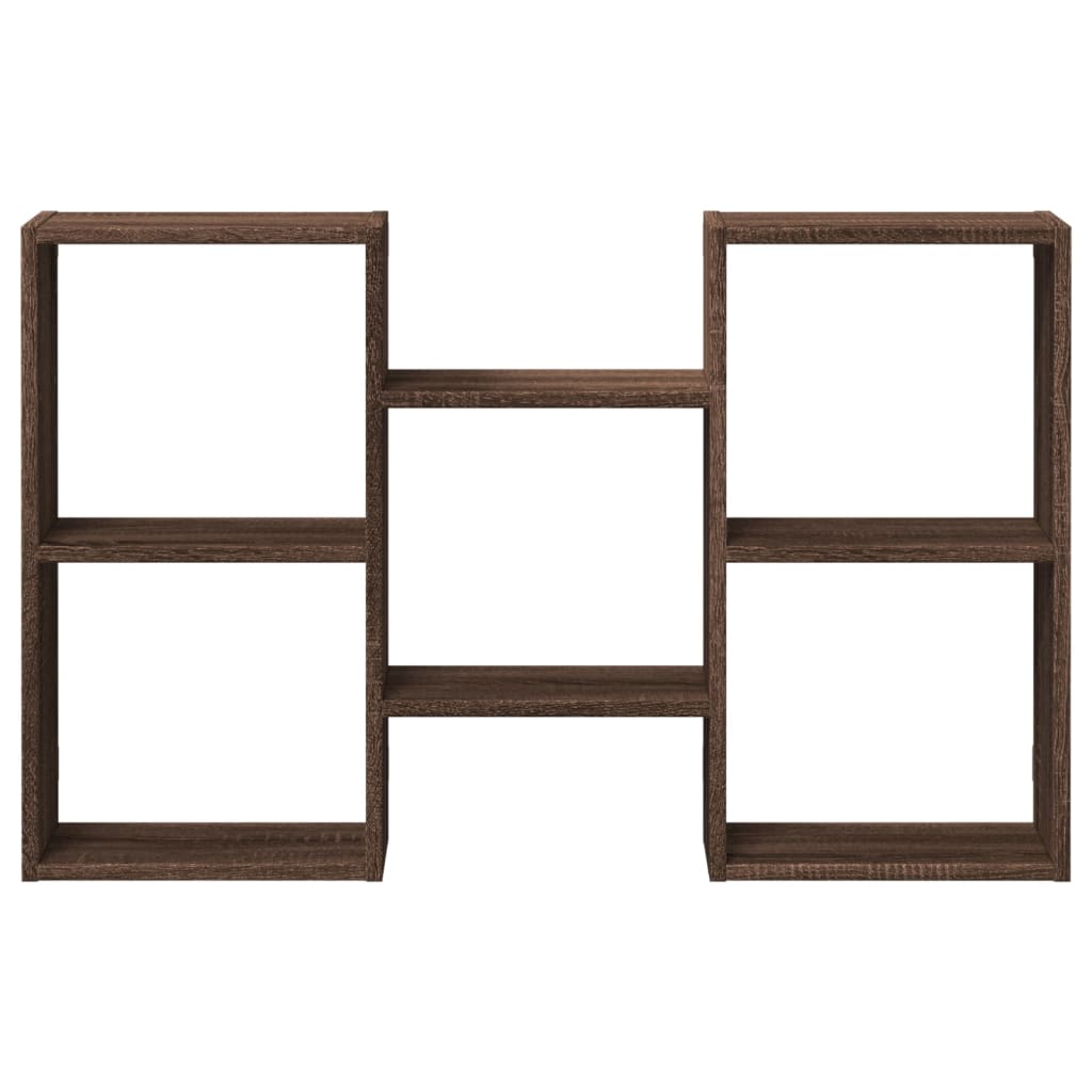 Wall Shelf Brown Oak Look 96 x 18 x 60 cm Engineered Wood