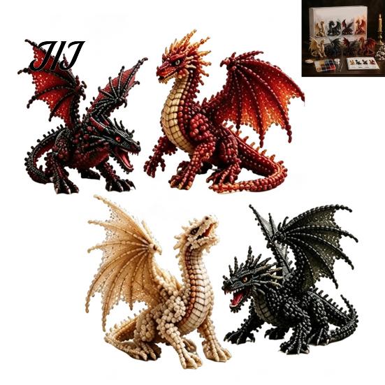 Handmade Craft Hobby DIY 3D Animal Beading Kit for Beginners, Interactive Plastic Beads Art Stress Relief Project Set Kids Adults, Creative
