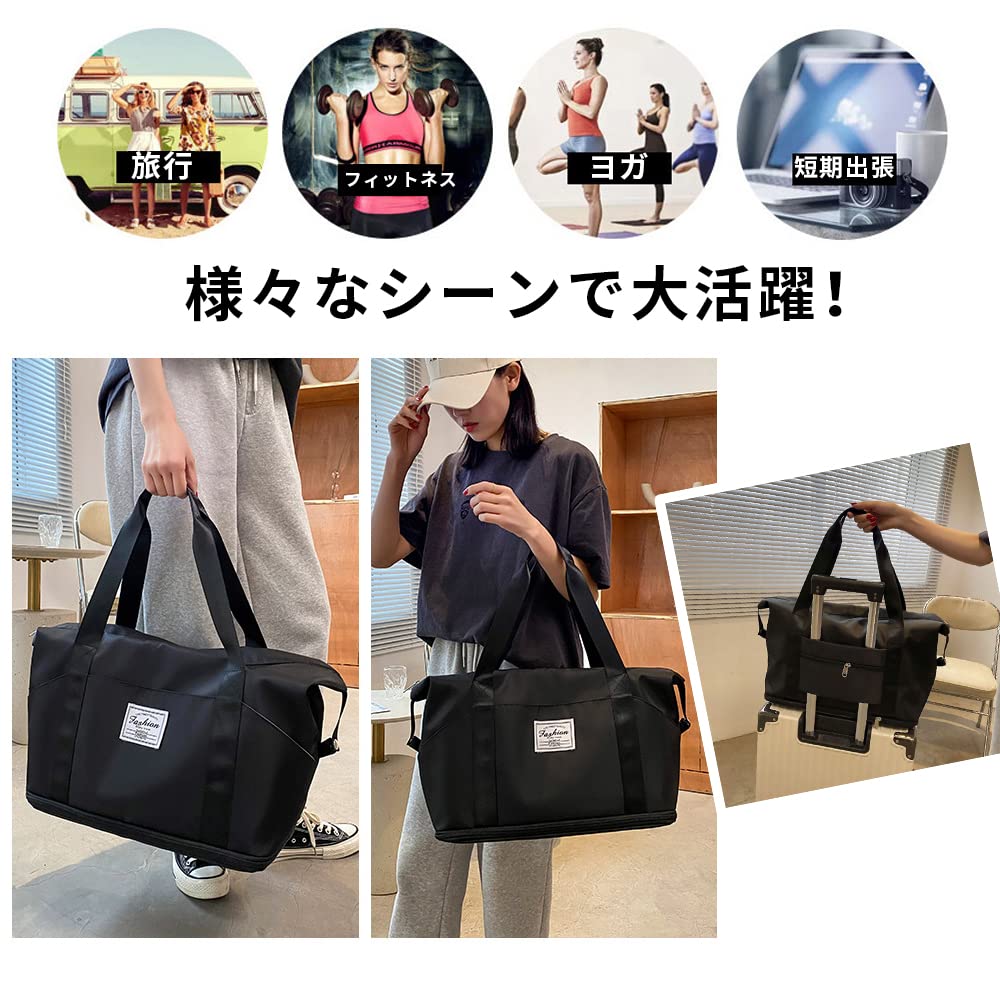 MORGEN SKY Boston Sports Large Travel Business Trip Shoe Gym and BAG09 Bag, Bag, Carry-on Bag, Capacity, Bag, Bag, Storage, Bag, Women's Men's,