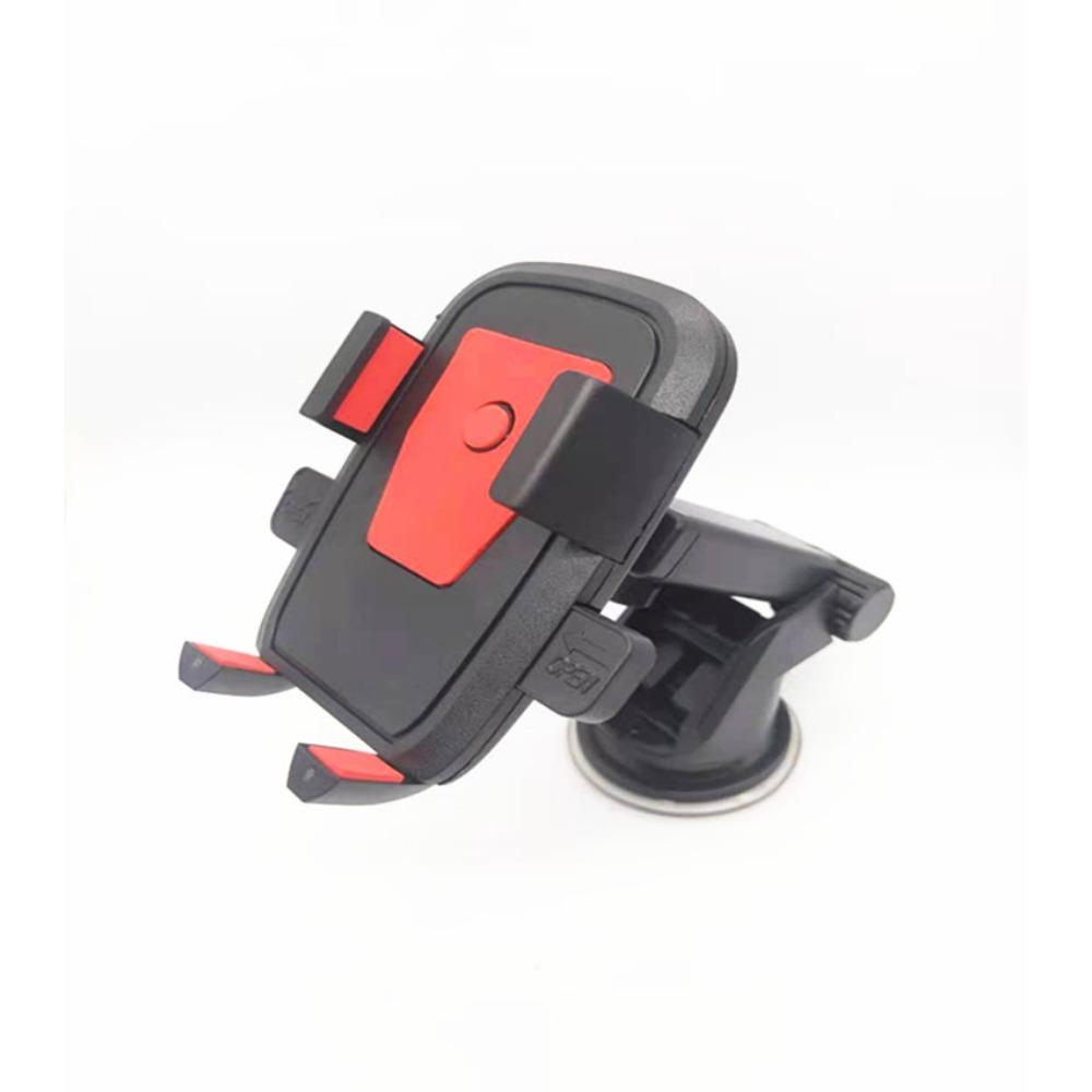 

Suction cup type gravity paste type telescopic rod square shield, car navigation automatic clip type bracket Suction cup type червоний