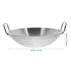 Stainless Steel Wok Frying Pan for Home Kitchen Cauldron Pot with Handle Multi-functional