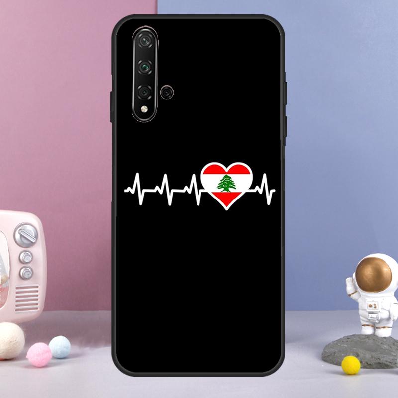 Lebanese Lebanon Flag For Huawei Nova 9 10 SE 3i 7i 8i 11i 12i Y60 Y61 Y70 Y72 Y73 Y90 Y91 P20 P30 P40 Lite Case