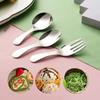 1pc Spoon Stainless Steel Short Handle Round Head Ice Cream Scoop Children'S Small Round Scoop Creative Dessert Mini Tea Scoop