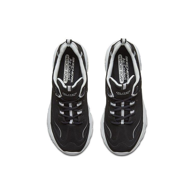Skechers D'Lites 1.0 Low Running Shoes Black 666090-BLK