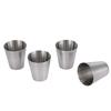 4Pcs Set Mini 30ml Wine Cup Outdoor Travel Stainless Steel Mini Cups Set Glasses For Whisky Wine With Storage Case Portable Drinkware YFA2260