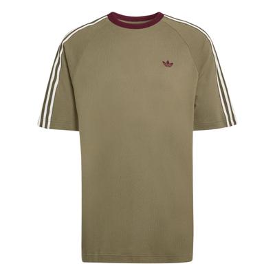 Originals Britcore Ringer Loose Fit Crew Neck Cotton Sports Short Sleeve T-Shirt Men Tops KV4446