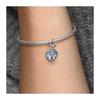 Pandora Shining Angel Wings Combination 925 Silver Synthetic Cubic Zirconia Pendant Women's Silver 792821C01