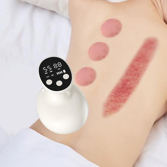 Electric Gua Sha Device LED Display USB Rechargeable Portable Travel Cordless Heating Vibration Massage Cupping Machine Tools