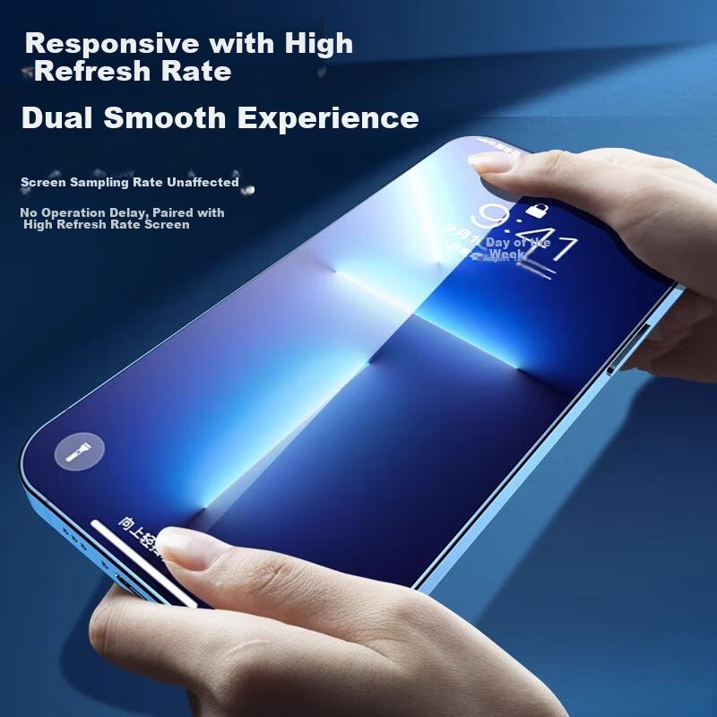 ZHIWEISHI [2-Pack HD] Tempered Glass Screen Protector for iPhone 13 Pro Max, Full Coverage, Anti-Fingerprint, Drop Protection Front Film