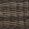 Garden Table Gray 100 x 55 x 37 cm PE Rattan and Glass