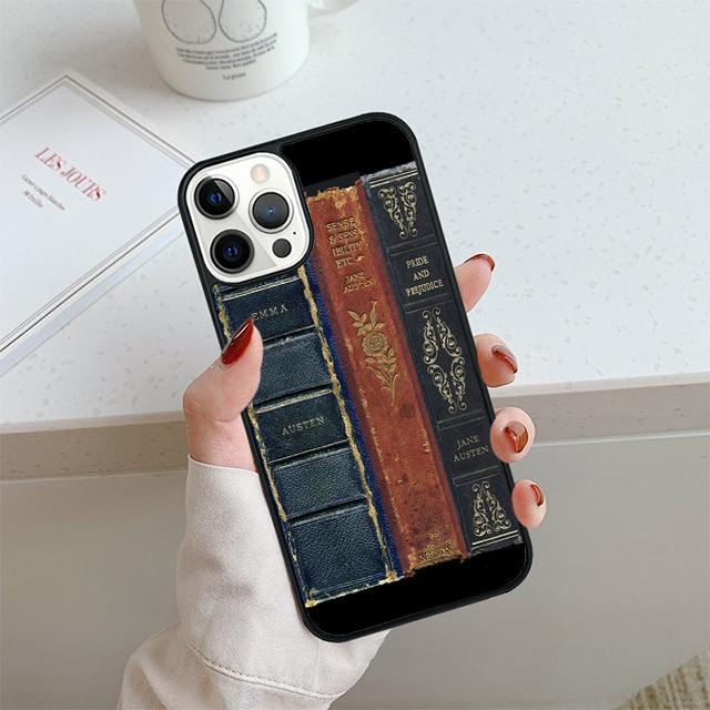 Cover Book Jane Austen Phone Case For iPhone 17 Air 14 15 16 16e 13 12 Max Cover For Apple 11 Pro Max Plus Coque
