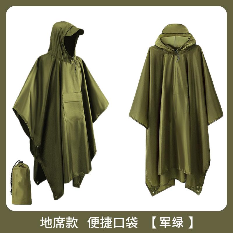 Custom 3-in-1 Cloak Raincoat Multifunctional Hiking and Riding Portable Polyester Tuff One-Piece Raincoat