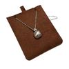 Italian Brushed Craft, Small Golden Bean Necklace, Stud Earrings, Retro Irregular Collarbone Chain, High-End Set.