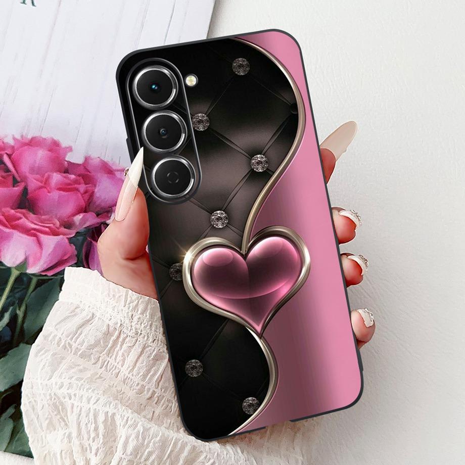 Soft Slim Silicone Cover For Tecno Spark 40 Pro Pro+ KM6 KM7 Funda Cat Rose Flower Dragon Fashion Pattern Shockproof Bumper Capa