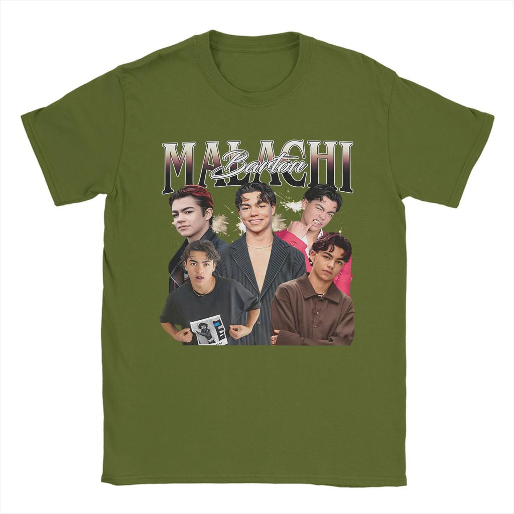 Malachi Barton American Actor Poster T Shirt Harajuku T-Shirts Short Sleeves Tshirt Summer 100 Cotton Round Neck 5XL 6XL Tees