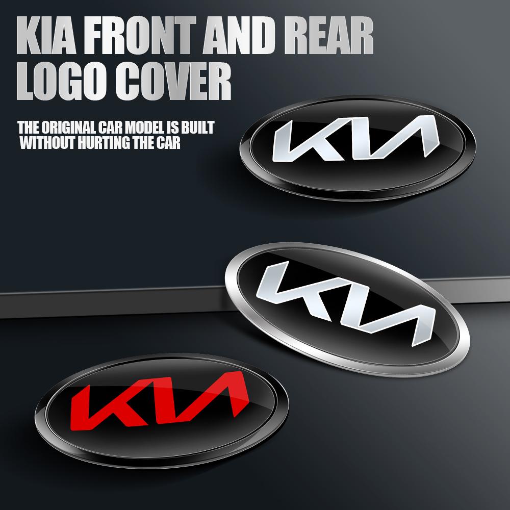 Car Front Hood Emblem Rear Trunk Badge Sticker For Kia Sportage 3 Rio K2 Ceed Carnival Picanto Soul EV6 Niro Forte Sorento K5 xmwcj44