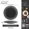 Japanese Ceramic Retro Dining Plate for Pasta, Steak, and Desserts