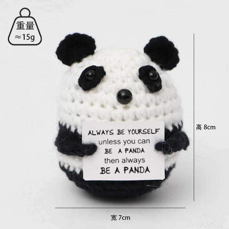 Hand-Woven Crochet Doll Positive Energy Potato Funny Vegetables Fruits Toy Emotion Expression Gift Pocket Hug Knitting Ornaments