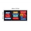 Neon Effect Game Poster Cool Gamepad Vedio Headphone Vinyl Wall Stickers For Home Living Room Kids Bedroom Gamer Zone Decoration
