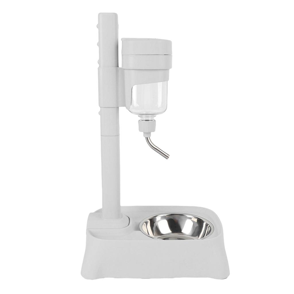 Stående vattendispenser för husdjur med skål i rostfritt stål, hög höjd, katt, hund, vattenmatare, automatisk vattendispenser för husdjur, 500 ml