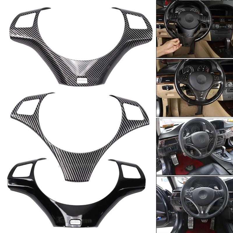 Auto Car Accessories For BMW 1 3 Series E82 E84 E87 E90 E92 E93 2004 2005 2006-2012 Steering Wheel Button Decoration Frame Trim