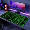 Matrix Code Extended Gaming Mouse Pad Non Slip Rubber Base Large Desk Mat Smooth Surface For Pc Laptop Office Gaming Decor