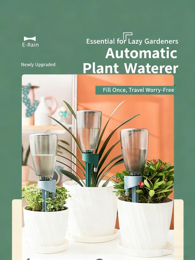Automatic Plant Drippers, And Automatic Watering with Bottle Suitable For Indoor Outdoor Plants Adjustable Drip Rate Watering