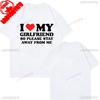 My Girlfriend Is Hotter Than You Cotton Shirt Fun Boyfriend Tops Gift for Valentines Aesthetic Tee Oversized Unisex Harajuku High Quality