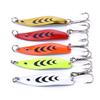 5PCSMetalvibGlowing Fishing Tackle Sequins5CM/6.8GLure bait set for trout with shiny sequins