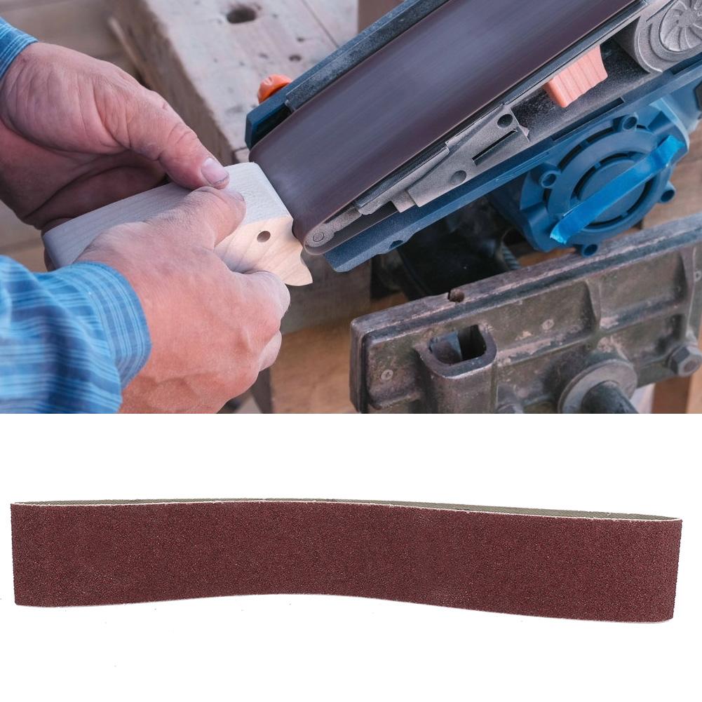 10pcs 27x2 Inch Aluminum Oxide Sanding Belt 686x50mm Abrasive Band for Wood Soft Metal (40#)